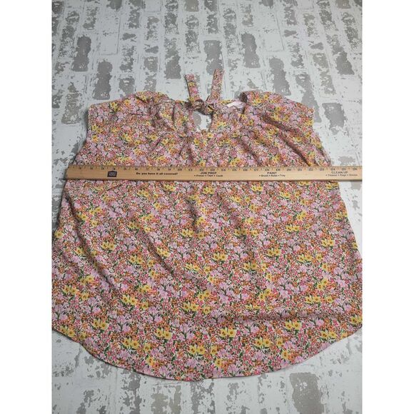 3322 Lauren Conrad‎ Floral SS Blouse Women's 2XL - Picture 3 of 7